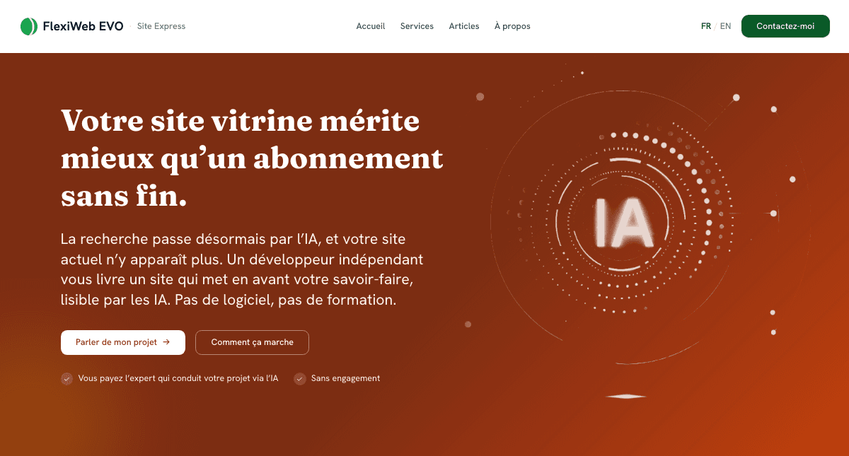 Page Site Express : votre site vitrine mérite mieux qu’un abonnement sans fin